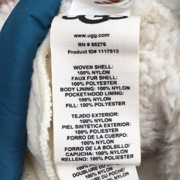 UGG Iggy Sherpa Hooded Half Zip Fleece Pull Over Jacket Olive Womens Large $198 - Picture 7 of 12